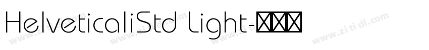 HelveticaliStd Light字体转换